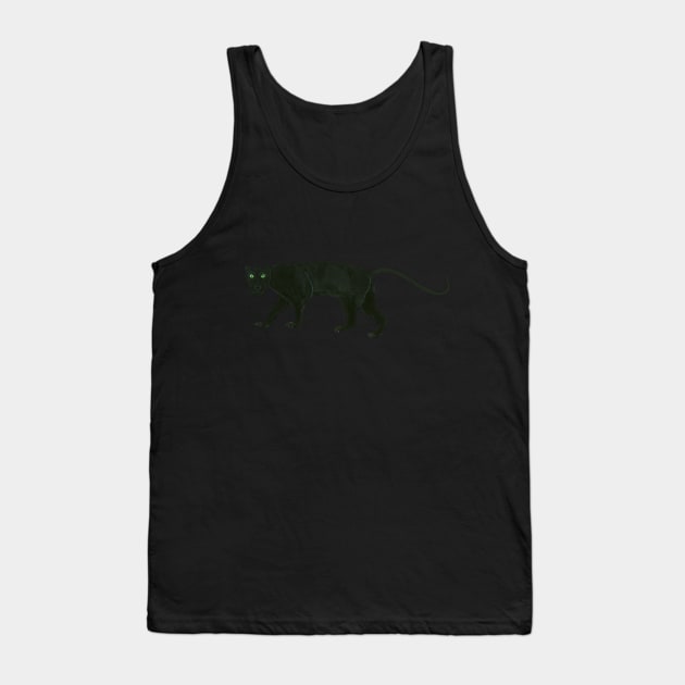 Black Panther - Wild Cat Tank Top by Vasile Luciu